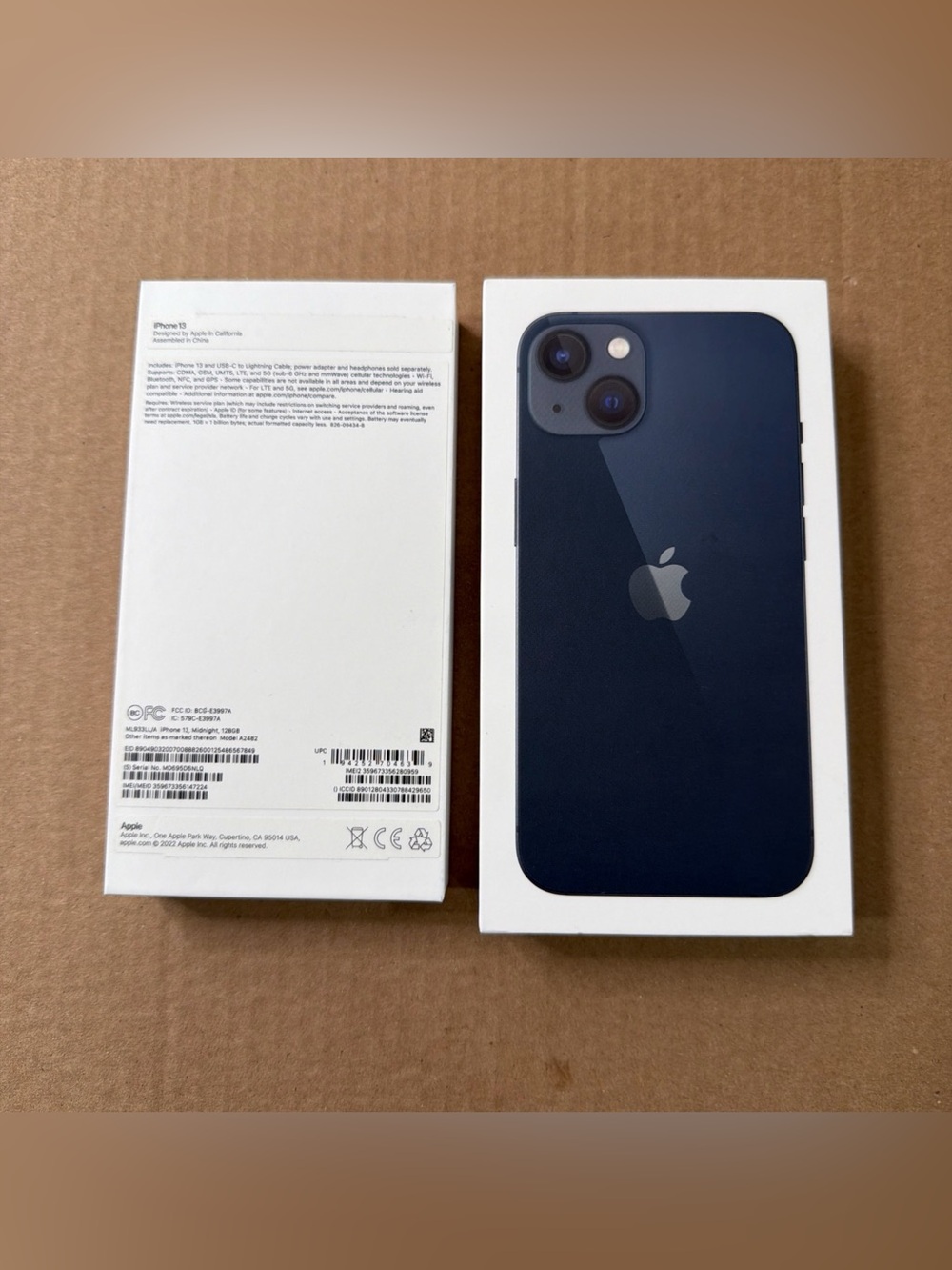 Apple iPhone 13 Empty Box-Pink Model A2482 Navy Blue (Case Only)